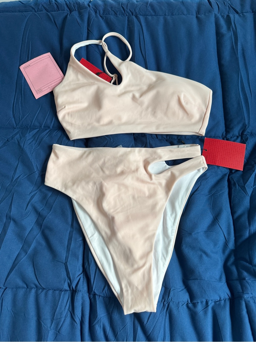 Victoria Secret High-Waist One-Shoulder Bikini Set